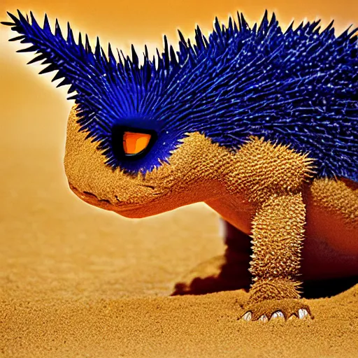 Image similar to national geographic professional photo of sandslash, award winning