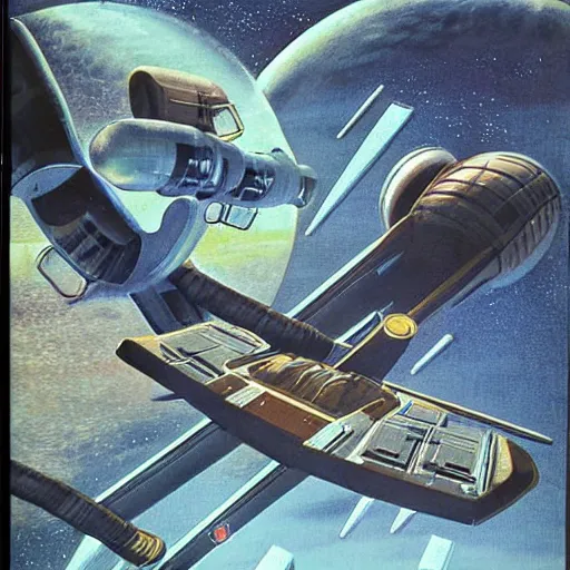 Prompt: 1 9 7 0 s sci - fi art