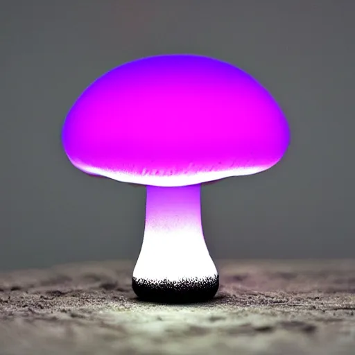 Image similar to “ photo of a glowing alien mushroom, super realistic ”