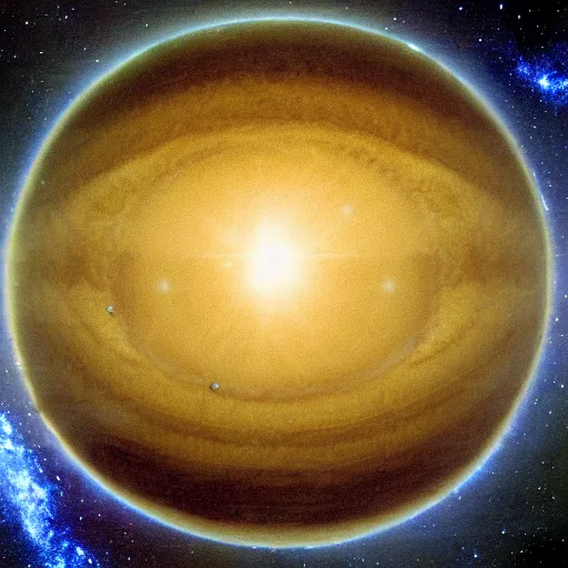 Image similar to planet lemon, photo by hubble telescope