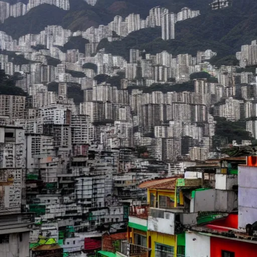 Image similar to rio de janeiro favela, wong kar wai, hyper - realistic, 8 k