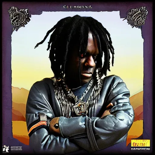 Image similar to chief keef morrowind album cover