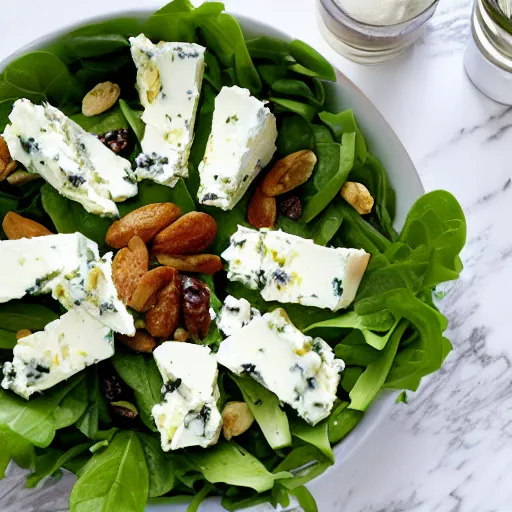 Prompt: A goat cheese salad.