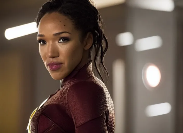 Prompt: film still of candice patton as the flash in the new flash movie, 4 k