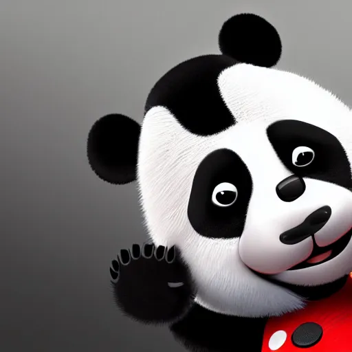 Prompt: a cartoon panda, Disney, digital art, highly detailed, award winning, concept art, intricate, sharp focus, masterpiece, Trending on Artstation HQ, unreal engine 5, 4K UHD image