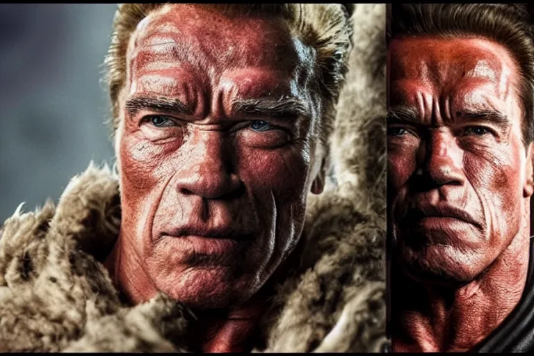 Image similar to arnold schwarzenegger as an elden ring boss