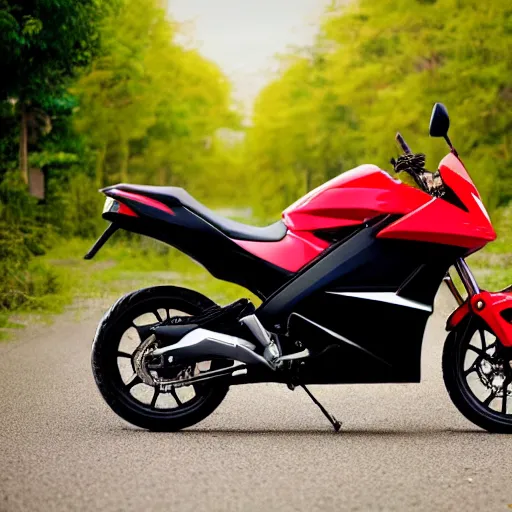 Image similar to the new 2035 honda motorbike that is made of cheese, 4k, award winning photography