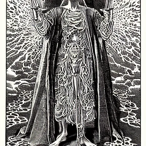 Image similar to A young mage in an invocation ritual, realistic, sharp focus, 8k high definition, insanely detailed, intricate, elegant, art by Virgil Finlay