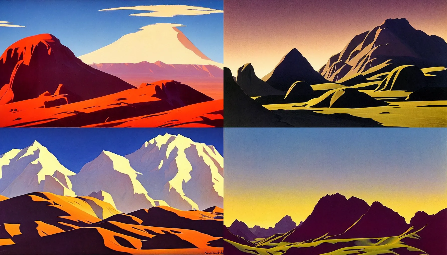 Prompt: beautiful landscape by ed mell, masterpiece