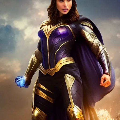 Image similar to gal gadot as thanos