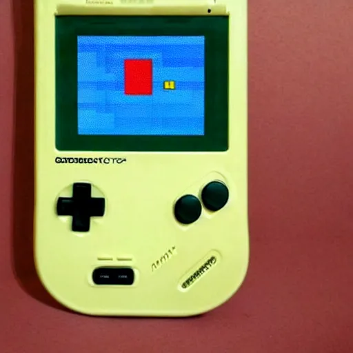 Image similar to a GameBoy fused with Mario,