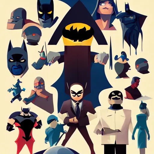 Image similar to face icon stylized minimalist batman : the animated series, loftis, cory behance hd by jesper ejsing, by rhads, makoto shinkai and lois van baarle, ilya kuvshinov, rossdraws global illumination