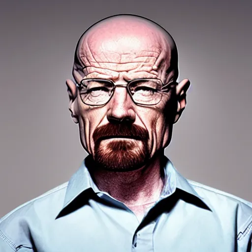 Prompt: walter white is a cyborg robot