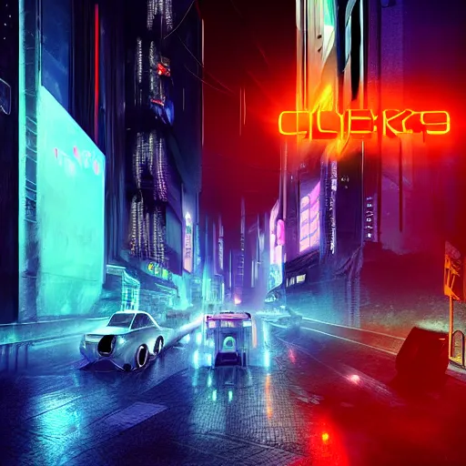 Image similar to cyber punk, futuristic, neo Tokyo, blade runner city concept art, digital matte painting, award winning concept art, neon lights, raining