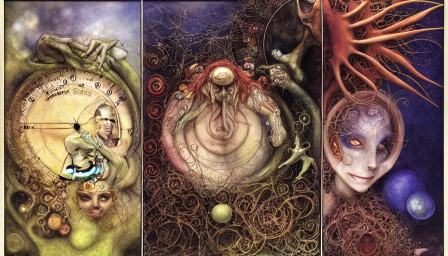 Image similar to the two complementary forces that make up all aspects and phenomena of life, by Brian Froud