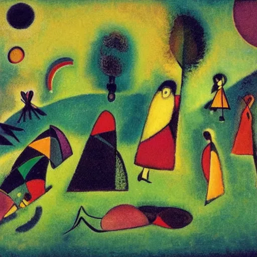 Prompt: a day on the green by kandinsky