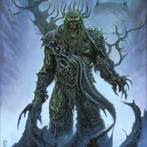 Image similar to menacing weird Dol Guldur orc by Mark Brooks, Donato Giancola, Victor Nizovtsev, Scarlett Hooft, Graafland, Chris Moore