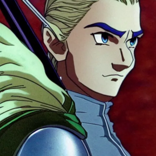 Prompt: legolas from the anime lord of the rings (1986), studio ghibli, very detailed, hyperrealistic