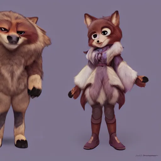 Image similar to portrait character design a young cute fluffy wolf girl, style of maple story and zootopia, 3 d animation demo reel, portrait studio lighting by jessica rossier and brian froud and gaston bussiere