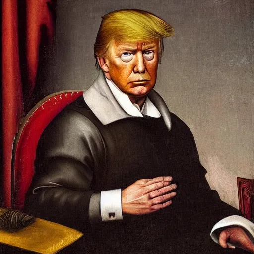 Image similar to ‘Portrait of Donald Trump, renaissance painting’