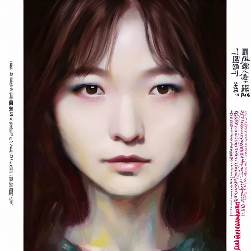 Prompt: perfect, realistic oil painting of close-up japanese girl face, in Marvel and DC style, by an American professional senior artist, Hollywood concept, dynamic composition and motion, postproduction.