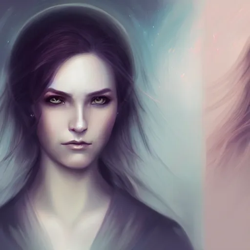 Prompt: womans portrait inspired by charlie bowater