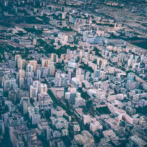 Prompt: professional photo from bird view of portal to another dimension inside a city, ultra detailed, realistic, 4 k, computer art, dslr photo