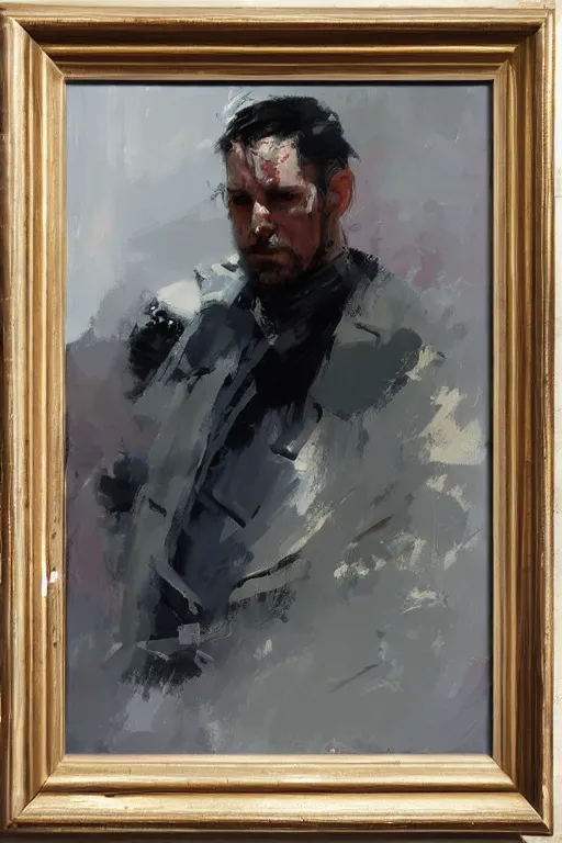 Prompt: portrait painting of an avenger by richard schmid, alla prima, loose gestural painterly, jeremy mann, greg manchess