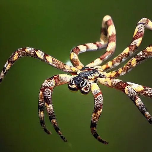 Image similar to spider snakes can fly now (REUTERS)