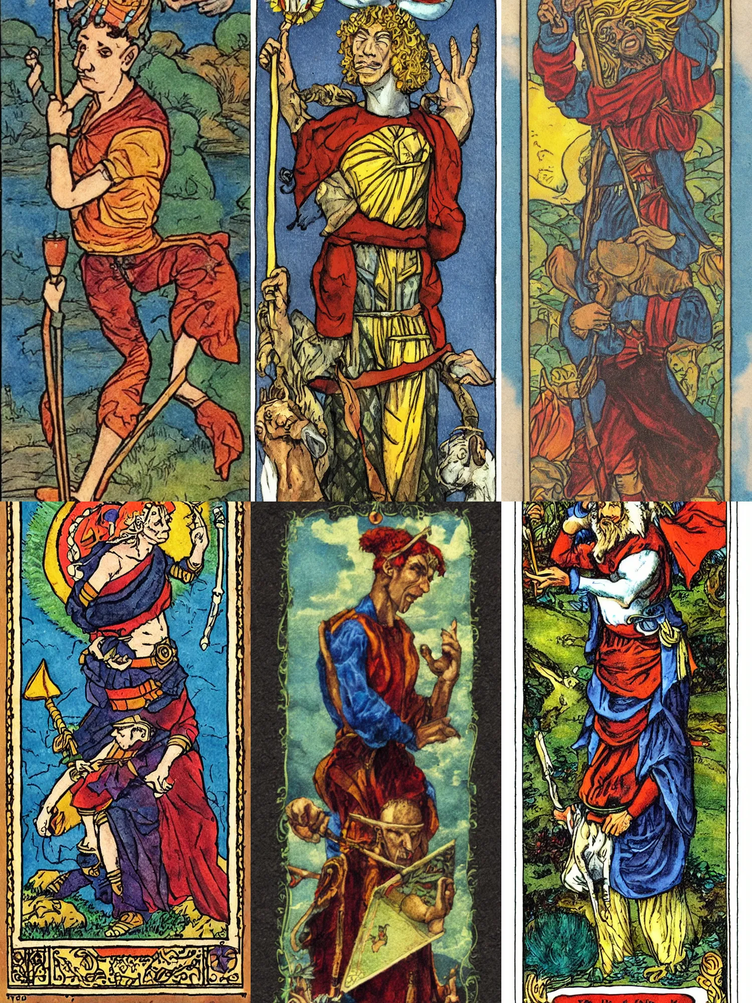 Prompt: The Fool tarot card