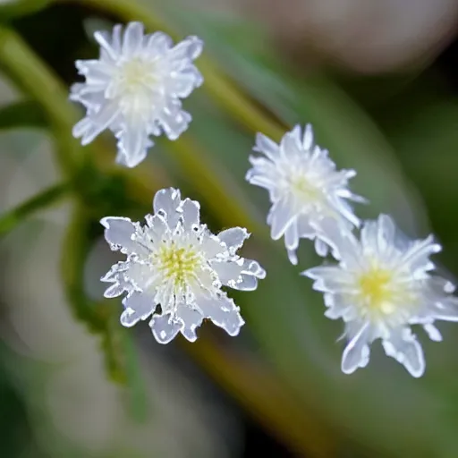 Prompt: flower like a frost pattern