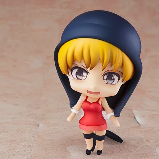 Prompt: high quality portrait flat matte painting of cute girl in the style of nendoroid and One Piece Nami , flat anime style, thick painting, medium close-up