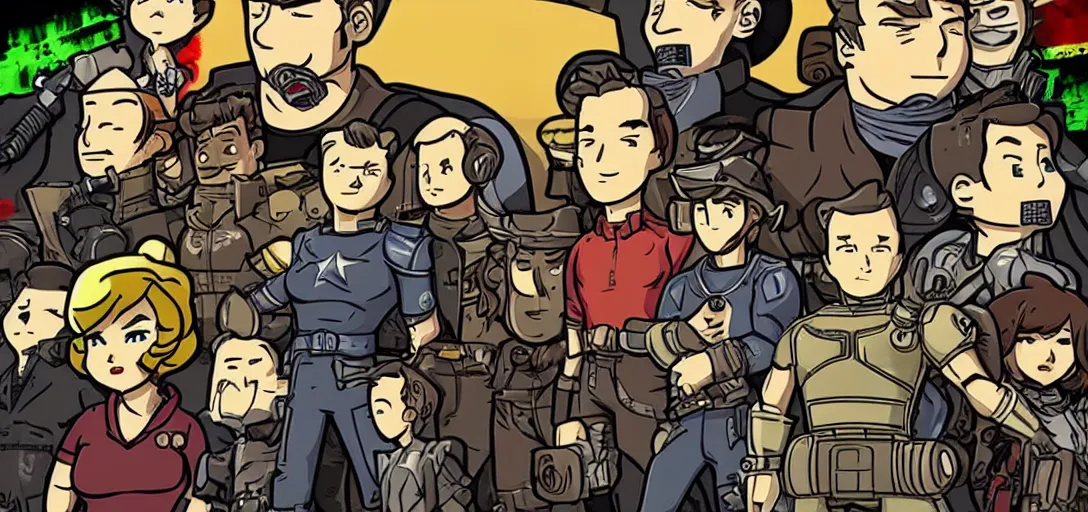 Image similar to Poster of Fallout the Anime Series