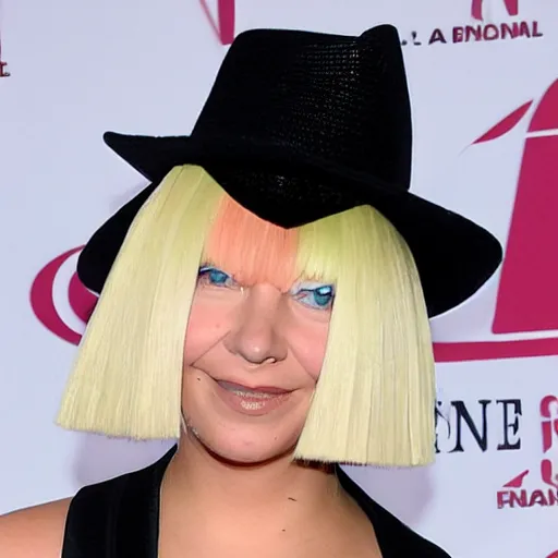 Image similar to Sia Furler red carpet