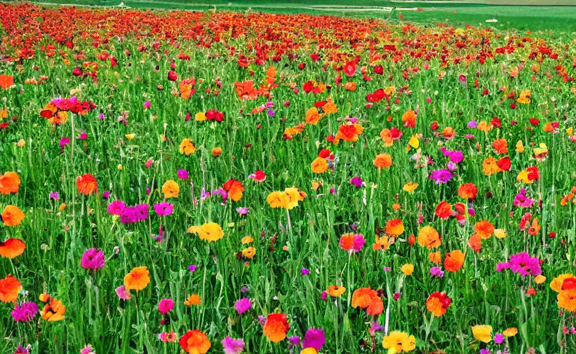 Image similar to scrapbook photos of fields full of flowers