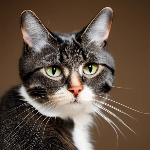 Prompt: a cat with high detail portrait 8K HD