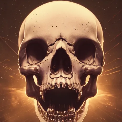 Image similar to portrait of a space pirate skull. intricate abstract. intricate artwork. nightmare fuel. terrifying. by Tooth Wu, wlop, beeple, dan mumford. octane render, trending on artstation, greg rutkowski very coherent symmetrical artwork. cinematic, hyper realism, high detail, octane render, 8k, iridescent accents, black and white