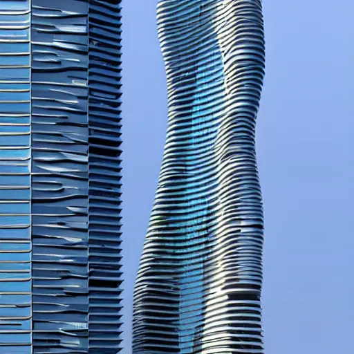 Prompt: dominion tower by zaha hadid