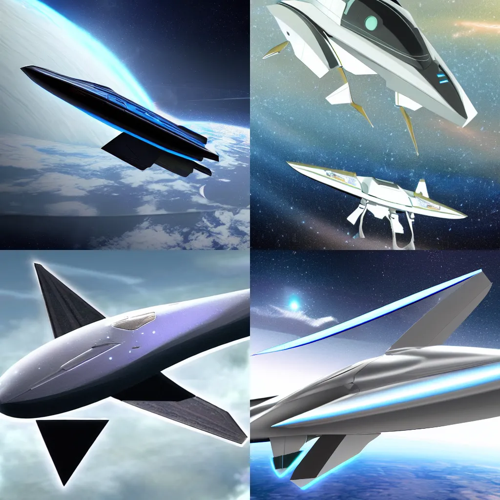 Prompt: concept space jet, departing from earth, super realistic