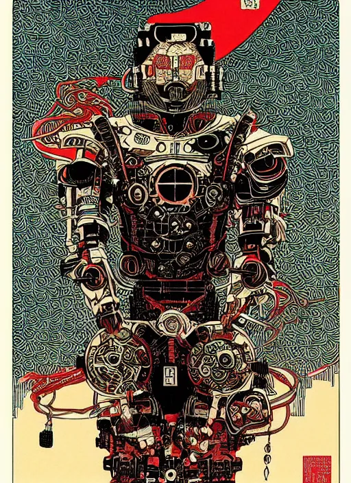 Prompt: cybernetic samurai by Yuko Shimizu