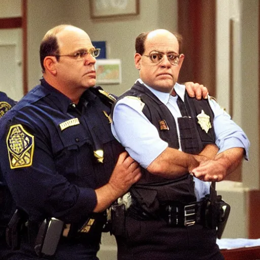 Prompt: George Costanza on law and order special victims unit being arrested