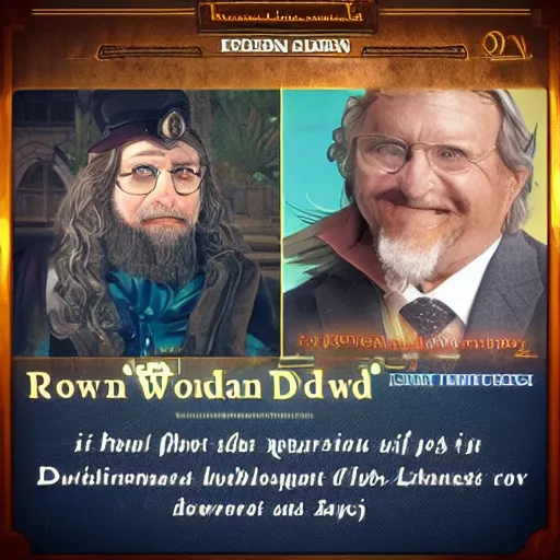 Image similar to professor Rowan daddy