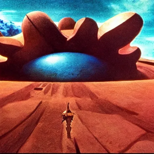 Prompt: a still from Jodorowsky's Dune