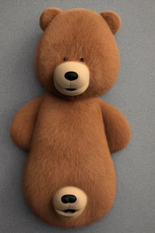 Prompt: a cute ggi 3 d anthropomorphic bear with soft fur and a face like yogi in the style of pixar