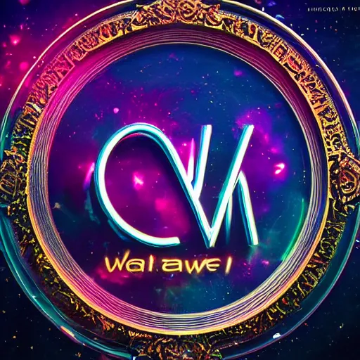 Image similar to a and w vaporwave logo, digital art, cosmic, 3 d high definition, trending on art station, photorealistic, high resolution, 8 k, octane, hyper detailed, insane details, intricate, elite, ornate, elegant trend, highly detailed and intricate, sharp focus, photography, unreal engine