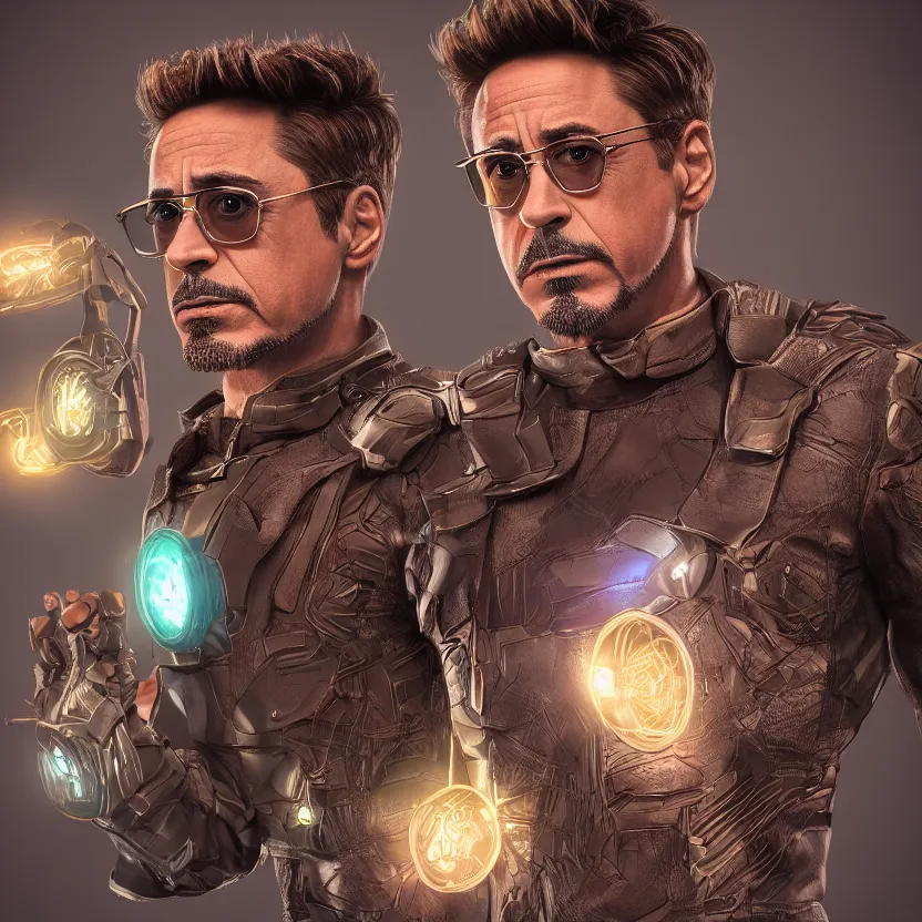 Image similar to brownies depicting robert downey jr., very detailed texture, realistic shaded lighting, studio quality, digital art, dynamic background, unreal engine 5 rendered, octane rendered, pinnacle studio, naturel, trending on artstation, art style by ian sprigger