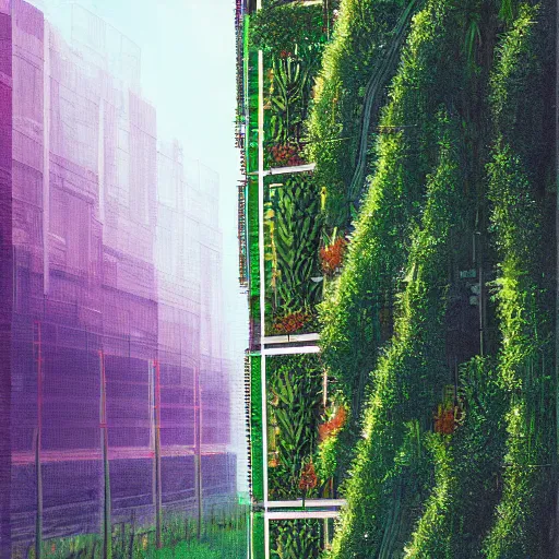 Image similar to a vertical farm by alena aenami
