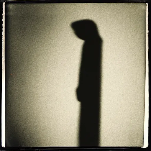 Prompt: the shadow creature in the corner of the bedroom, dark film still from horror movie master, a polaroid picture taken at midnight