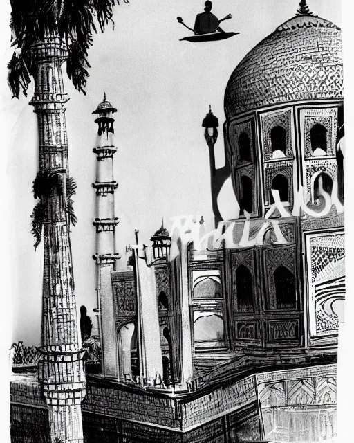 Image similar to tuesday weld visits the taj mahal by mort drucker