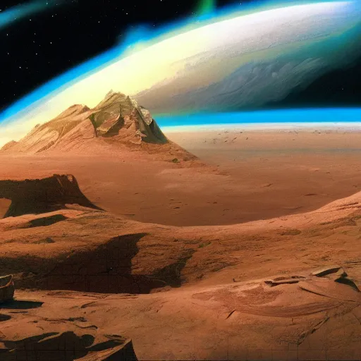 Prompt: An O'Neill Cylinder, 1987, NASA archives, matte painting, 4k concept art